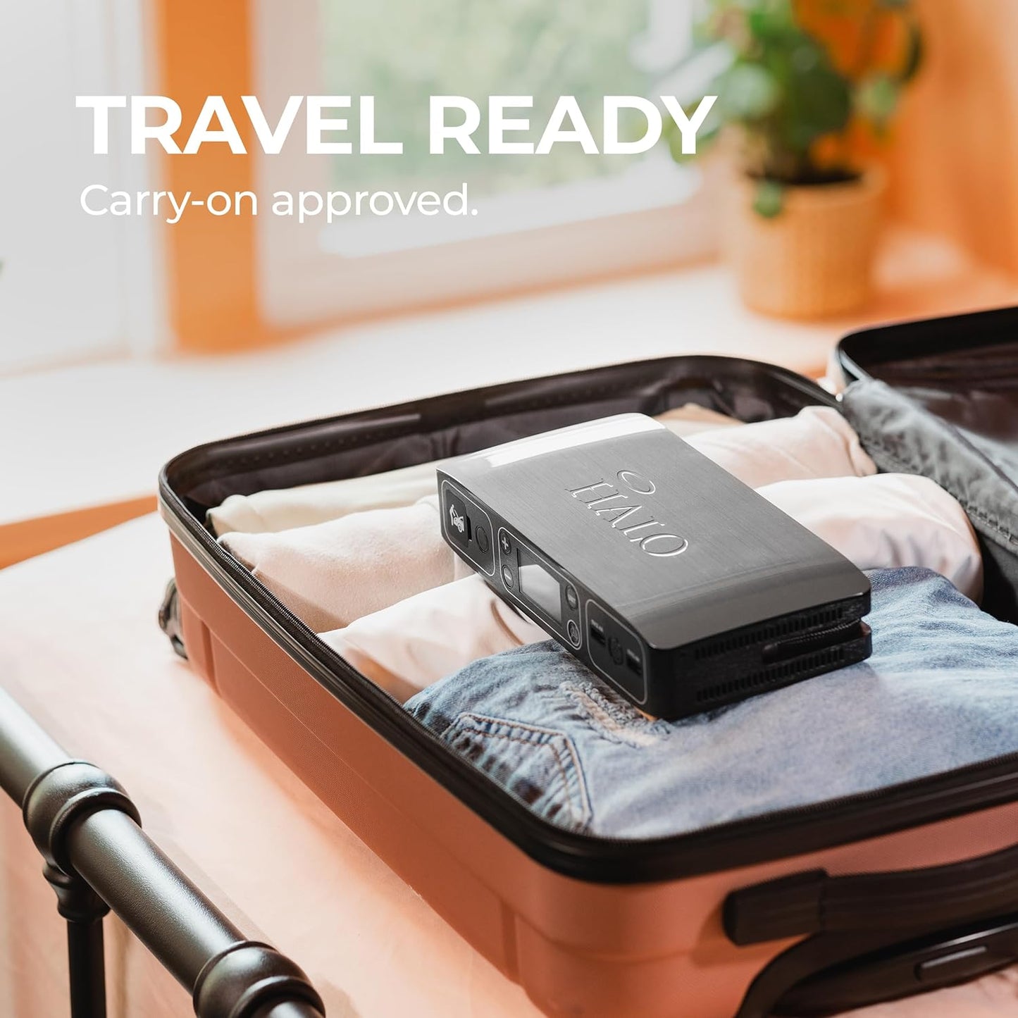 Bolt Air 58830 Portable Car Battery Jump Starter | 100 PSI Air Compressor, 58.8Wh USB Power Bank, Emergency Floodlight & Charger, Jumps Cars Suvs & Trucks, Inflates Tires, TSA Approved — Gray